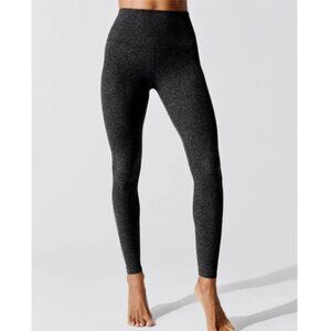 Beyond Yoga Caught in the Midi High Waist Leggings - black charcoal size XS